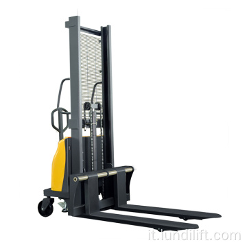 Larghezza del cavalletto 700mm 1,5ton 1,6 m di stacker semi-elettrico